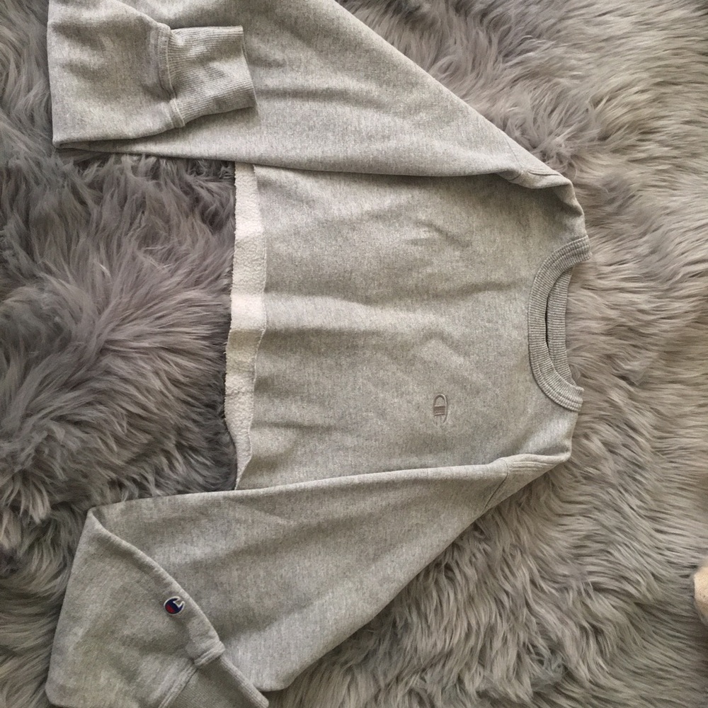 Cropped Champion Grey sweatshirt
